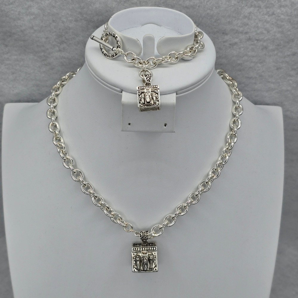 Patricia Victoria Hale Trinity of Angels Necklace & Bracelet Set Prayer Box
